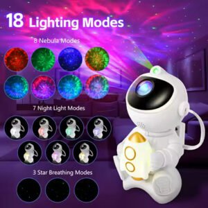 Astronaut Galaxy Star Projector with Bluetooth Speaker